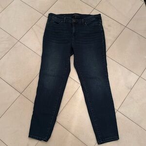 Talbots Navy Denim Jeggings, Dark Wash, 14